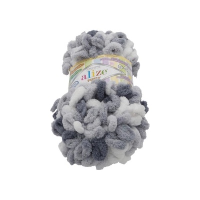 Alize příze Puffy color 5925 variace šedé