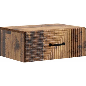 vidaXL Спален шкаф с монтаж на стена Старо дърво 49 x 34, 5 x 20 см (898631)