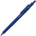 rOtring 600 Ballpoint Pen | Medium Tip | Black Ink | Blue Barrel | Refillable - 2114262 (2114262)