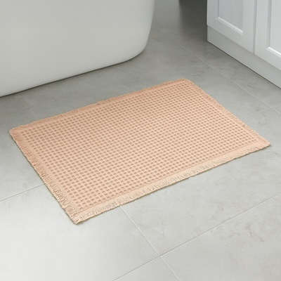 Takoy Vaflový protišmykový koberec do kúpeľne 51x81 béžový-HT-00452 | 51 x 81 cm