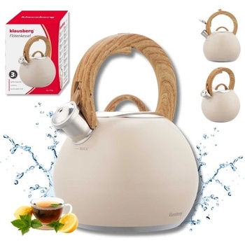 Image 1 of Klausberg KB-7956 Нержавееща стомана чайник 3L беж матово (KB-7956)