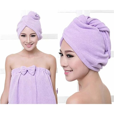 Magic Towel magický uterák na vlasy 60 x 20 cm fialový