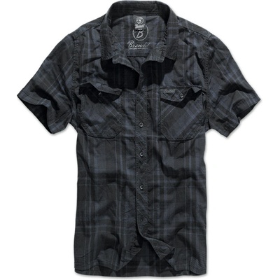 Brandit Roadstar košeľa s krátkym rukávom čierno modrá