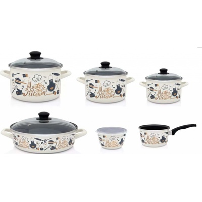 Metalac Sada smaltovaného nádobí MASTER OF KITCHEN 6 ks