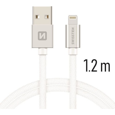Swissten 71523203 dátový USB - Lightning, 1,2m, stříbrný