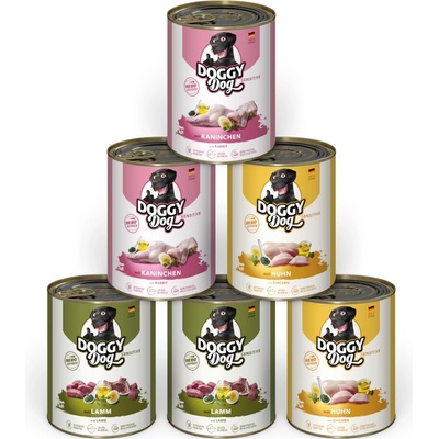 Doggy Dog Adult smíšené balení Sensitive 3 druhy 24 x 800 g
