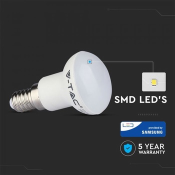 V-TAC Led Крушка 3w samsung Чип e14 r39 топло бяла светлина (21210)