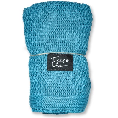 T-Tomi Knitted Blanket Petrol blue плетени одеяла 80x100 см