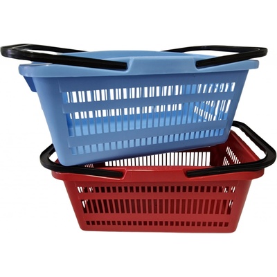 Nákupní košík plastový 44x28x20 cm modrý – Zbozi.Blesk.cz