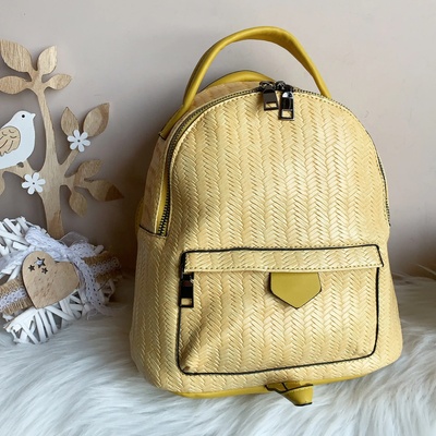 Жълта Чанта Раница - Модел 6105