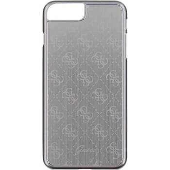 GUESS Луксозен Алуминиев Калъф за iPhone 8/7 Plus, GUESS Aluminium Case, Сребрист (GUHCP7LMESI)