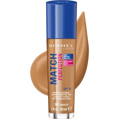 Rimmel London Match Perfection Make-up SPF15 501 Noisette 30 ml