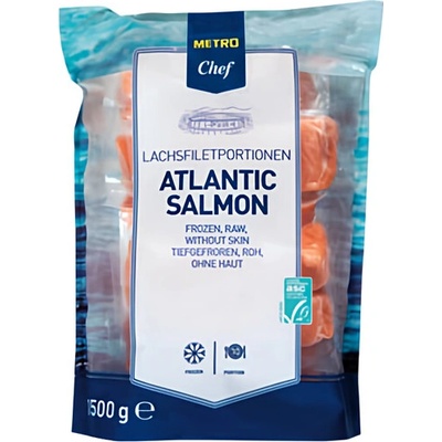 Metro Chef Losos bez kůže porce mražené 1.5 kg – Zboží Dáma