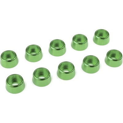 Revtec Подложка за цилиндрична глава M4/10mm алуминий зелена (10)