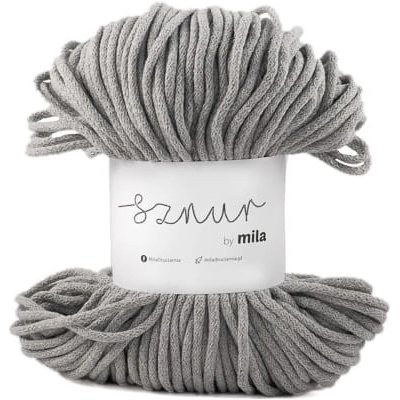 Bavlněná šňůra MILA 5mm - Šedá světlá/P03