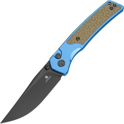Bestechman ICEBREAKER D2 Black PVD with blue and OD green Aluminum handle BMK16E
