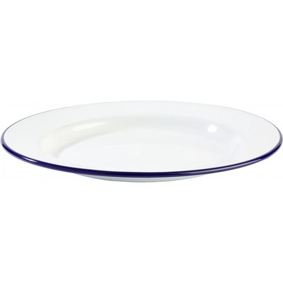 APS Talíř mělký 260 mm bílo-modrý Enamelware bílá modrá