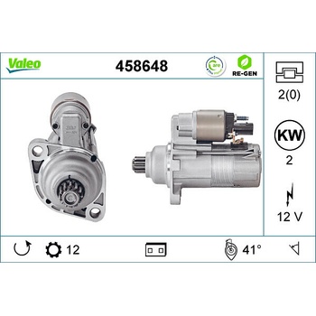 Štartér VALEO 458648