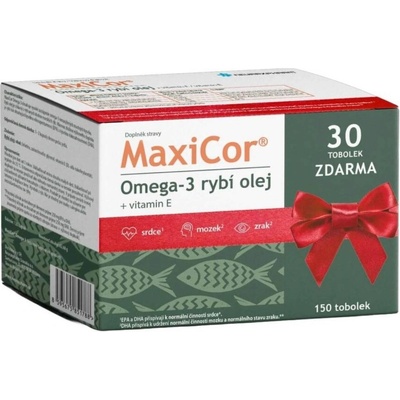 MaxiCor Omega-3 dárkové balení 2023 120+30 tablet