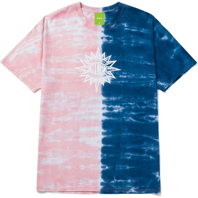 HUF Split Dye Tee pink navy