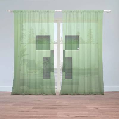 Záclony Green Blocks: 2ks 150x250cm