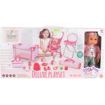Tutu love Игрален комплект Tutu love - Кукла с количка, кошара и стол, 36 cm (111930)