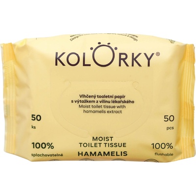 Kolorky Hammamelis vlhčené obrúsky 50 ks