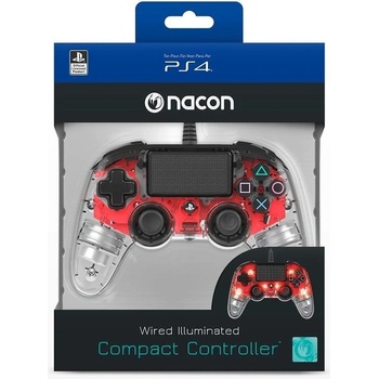 Nacon Wired Compact Controller PS4OFCPADCLRED