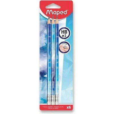 Maped: Arctic trojhranná s gumou 3 ks