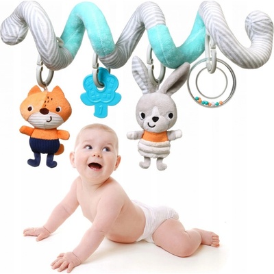 BabyOno špirála do detskej postieľky modrá líška so zajacom
