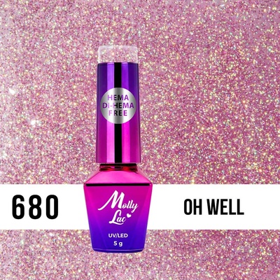 Molly Lac Gél lak Shocking Shine Oh Well 680 5 ml