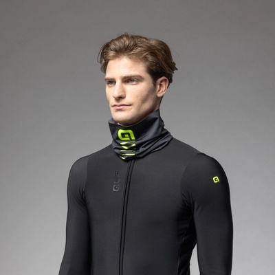 ALÉ Cycling cyklistický nákrčník Accessoři Identity Tubolar Headgear černá žlutá