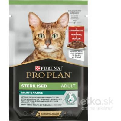 Purina ProPlan Cat Adult Sterilised Hovädzie mäso 26 x 85 g