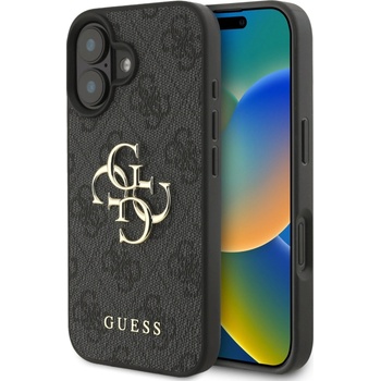 GUESS PU 4G метално лого заден капак за iPhone 16 сив Guess | Lilav | ЖЕНИ | UNI