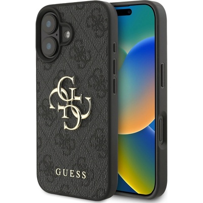 GUESS PU 4G метално лого заден капак за iPhone 16 сив Guess | Lilav | ЖЕНИ | UNI