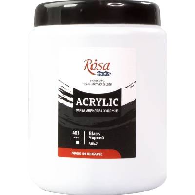Rosa Studio АКРИЛНА боя Black (403) 1000 ml 1 бр (322001403)