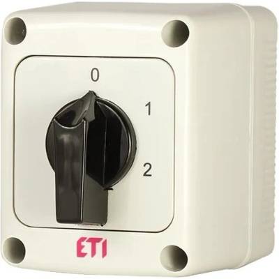ETI Vačkový spínač 3-pólový 25A "0-1-2" zapuzdrený IP65 CS 25 135 PN