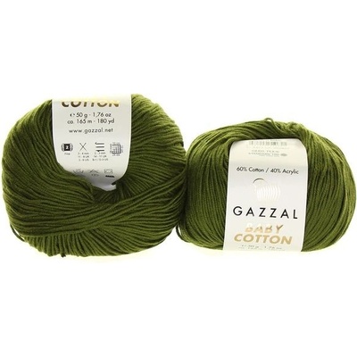 Příze Baby Cotton 3463 khaki