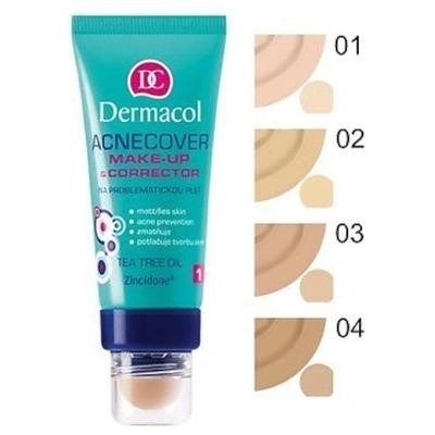 Dermacol Acnecover antibakteriální make-up s korektorem č,1 30 ml