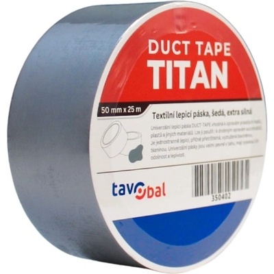 Tavobal Titan Lepící páska 50 mm x 25 m šedá