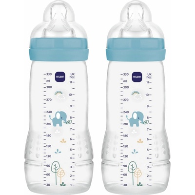 MAM Easy Active Baby Bottle dětská láhev Blue 2 x 330 ml