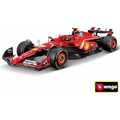 BburagoFerrari F1 Racing Model KIT -SF24 2024 nr.55 Carlos Sainz with stand 1:24