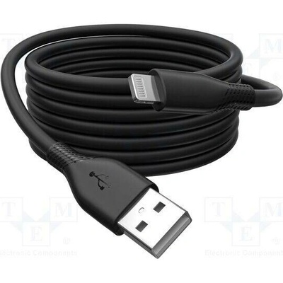 Digitus AK-600108-020-S USB 2.0; vidlice Apple Lightning,USB A vidlice, 2m, černý
