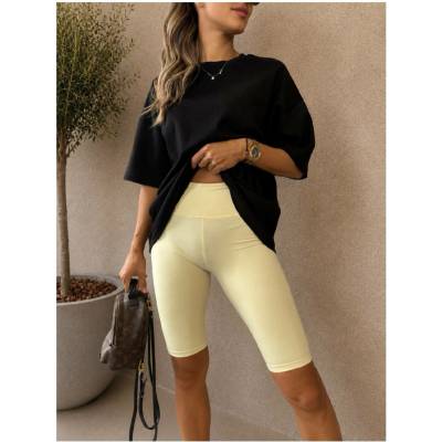 Eshopat dámské bambusové biker shorts Yellow