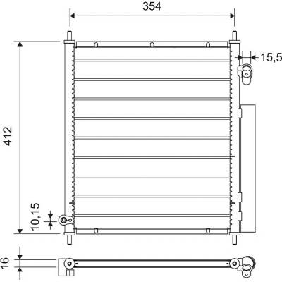 Kondenzátor klimatizace VALEO 812719