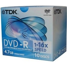 TDK DVD-R 4,7GB 16x, 10ks