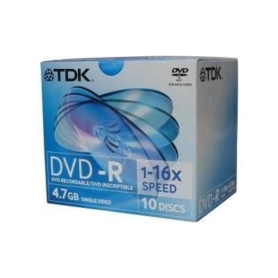 TDK DVD-R 4,7GB 16x, 10ks