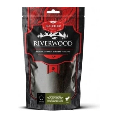 Riverwood Butcher сушени лакомства уши от коза с козина 100gr