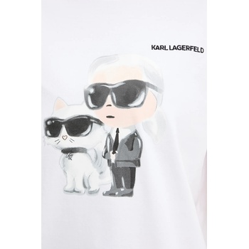 Karl Lagerfeld Памучна тениска Karl Lagerfeld IKON (A3W17077)