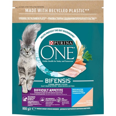 Purina ONE BIFENSIS Difficult Appetite s treskou a pstruhem 750 g